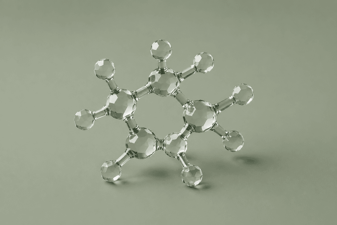 Glass molecular structure representing Veltis research standards